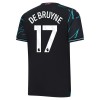 Maillot de Supporter Manchester City De Bruyne 17 Troisième 2023-24 Pour Enfant